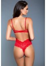 Ariella Red Lace Bodysuit