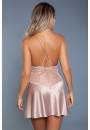 Carina Blush Satin Slip