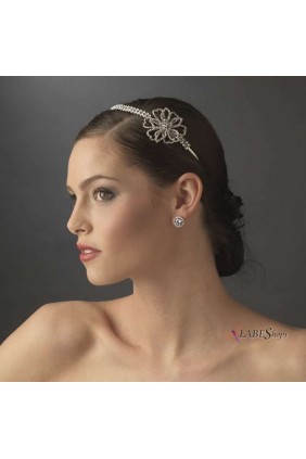 Crystal Floral Rhinestone Bridal Headpiece