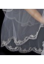 Double Layered Embroidered Ivory Veil