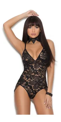 Lace Teddy with Side Detail