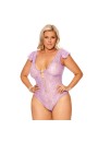 Lilac Lace Lingerie Teddy