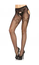 Duchess Lace Net Suspender Stockings