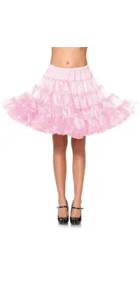 Baby Pink Knee Length Deluxe Crinoline Petticoat