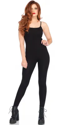 Basic Womens Unitard in Black