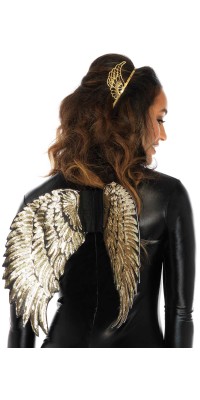 Gold Sequin Angel Wings
