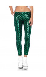 Mermaid Green Scale Leggings