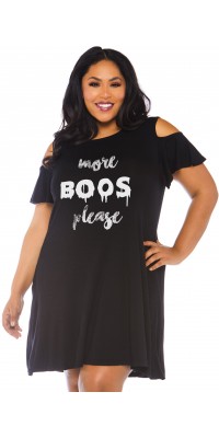 More Boos Plus Size Halloween Party Dress