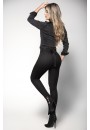Black High Waist Jeans with Corseted Back