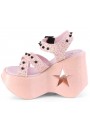 Dynamite Star Womens Platform Candy Pink Sandal