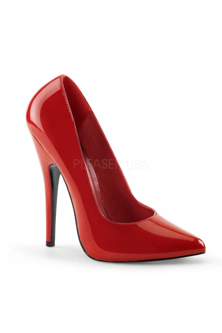 Classic Red Heel 6 Inch High Pump