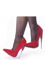 Scream Spiked Extreme Heel Red Fetish Pump