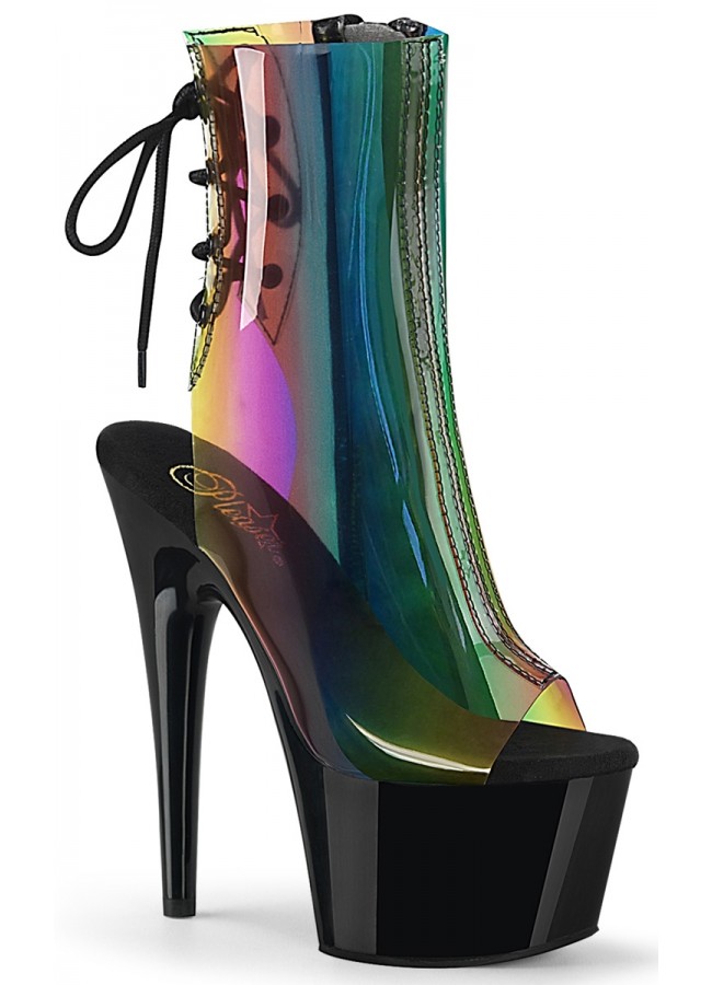 rainbow high heel boots