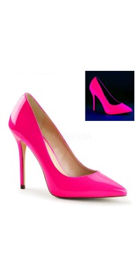 Amuse Neon Fuchsia 5 Inch High Heel Pump