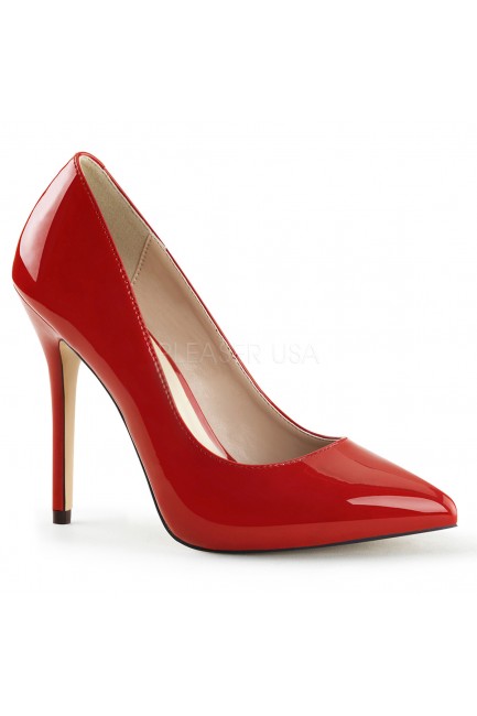 Amuse Red Heels with 5 Inch Stiletto