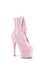 Adore Baby Pink Platform High Heel Granny Boots