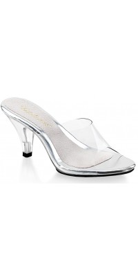 Belle Clear Peep Toe Slide