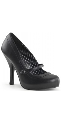 Cutie Pie Black Mary Jane Pin Up Pumps