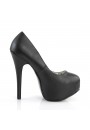 Teeze Black High Heel Platform Pump