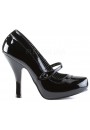 Cutie Pie Black Patent Mary Jane Pin Up Pumps