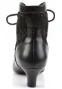 Victorian Dame Black Ankle Boots