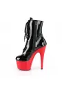 Red Platform Adore Black Ankle Boots