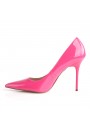Classique Hot Pink Patent 4 Inch High Heel Pump