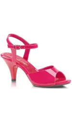 Hot Pink Belle 3 Inch Heel Sandal