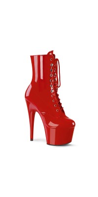 Adore Red Patent Platform High Heel Granny Boots