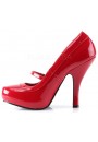 Cutie Pie Red Mary Jane Pin Up Pumps