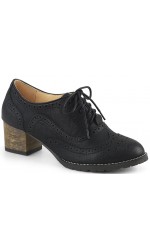 Russell Womens Wingtip Oxford in Black