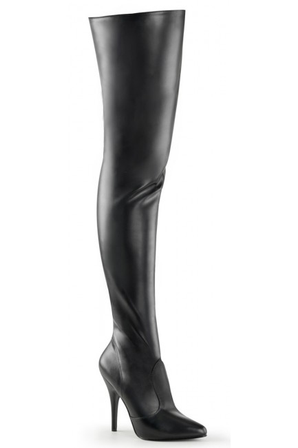 Pretty Woman Seduce Black Thigh High Boots