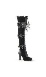 Glam Victorian Lace Gothic Over the Knee Boots
