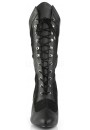 Divine Wide Width Black Victorian Platform Boots